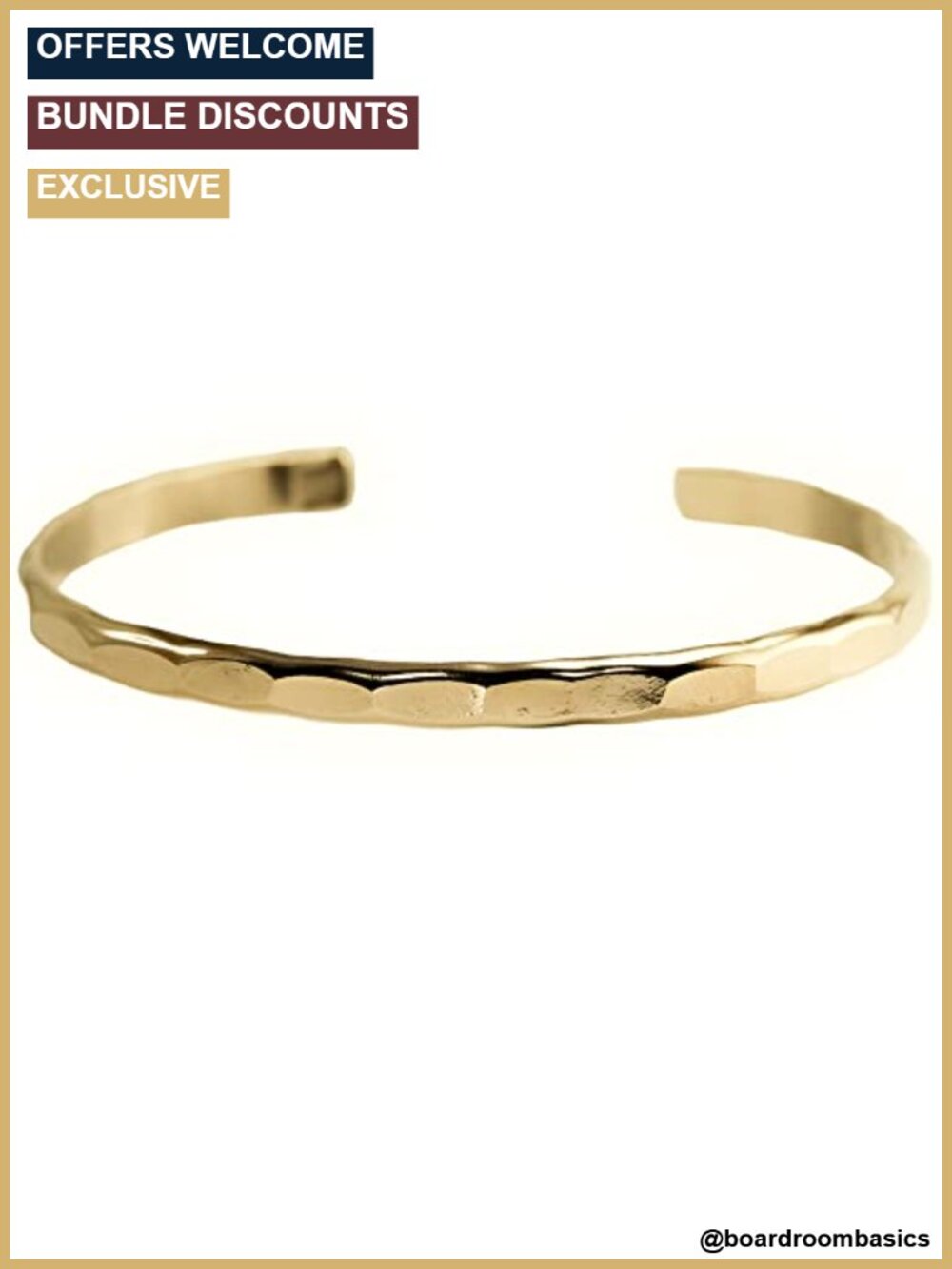 Wide Hammered Cuff Bracelet 14K Gold Filled Bangle Stacking Cuff